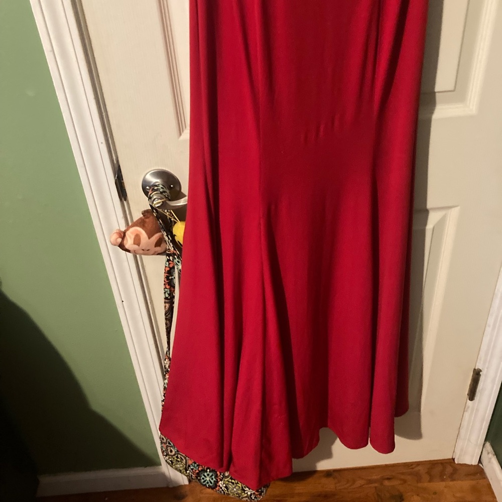 City Triangles strappy red dress size 9 floor length Formal Prom Dance Party - Picture 3 of 8